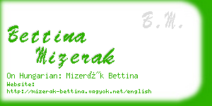 bettina mizerak business card